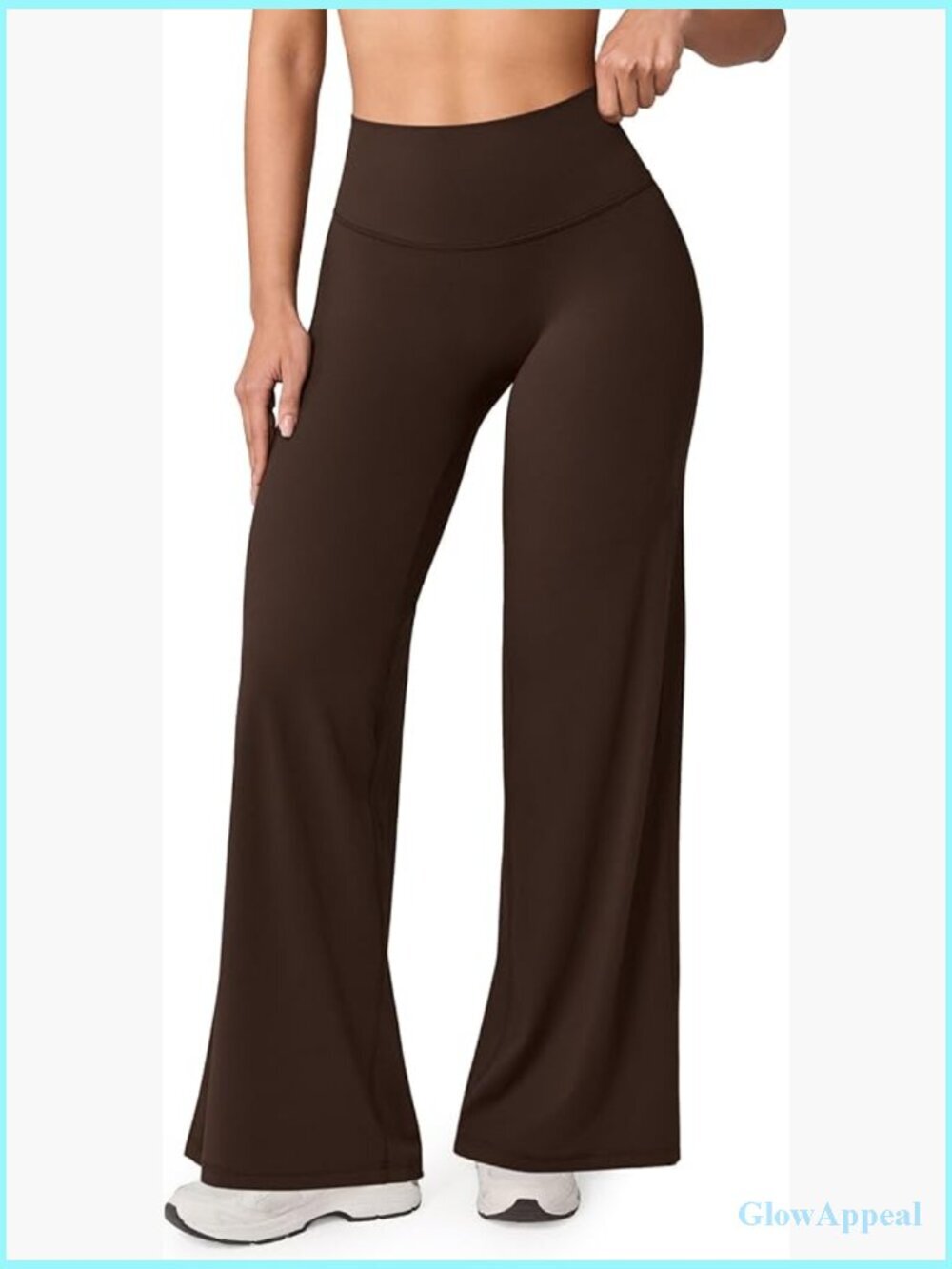 High Waisted Straight Leg Yoga Pants Buttery Soft Wide Leg 31.5"